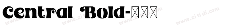 Central Bold字体转换